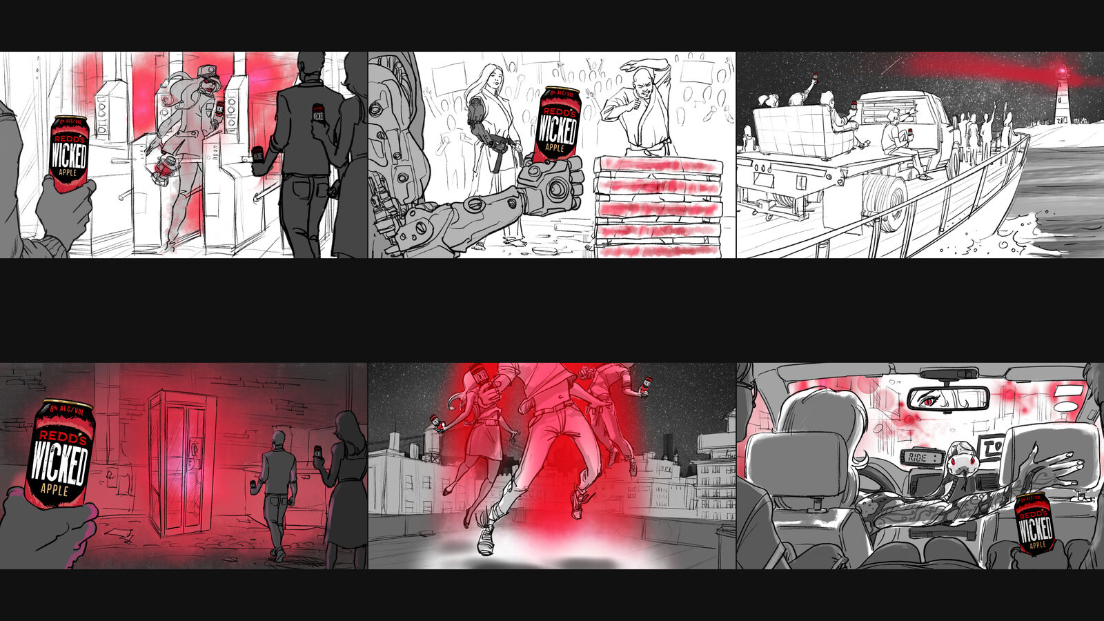 Wicked film storyboard by Innovative Transmedia
